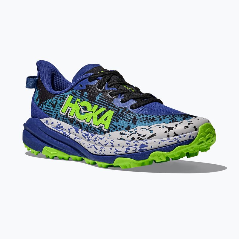 Vaikiški bėgimo bateliai HOKA Speedgoat 6 night sky/neon lime