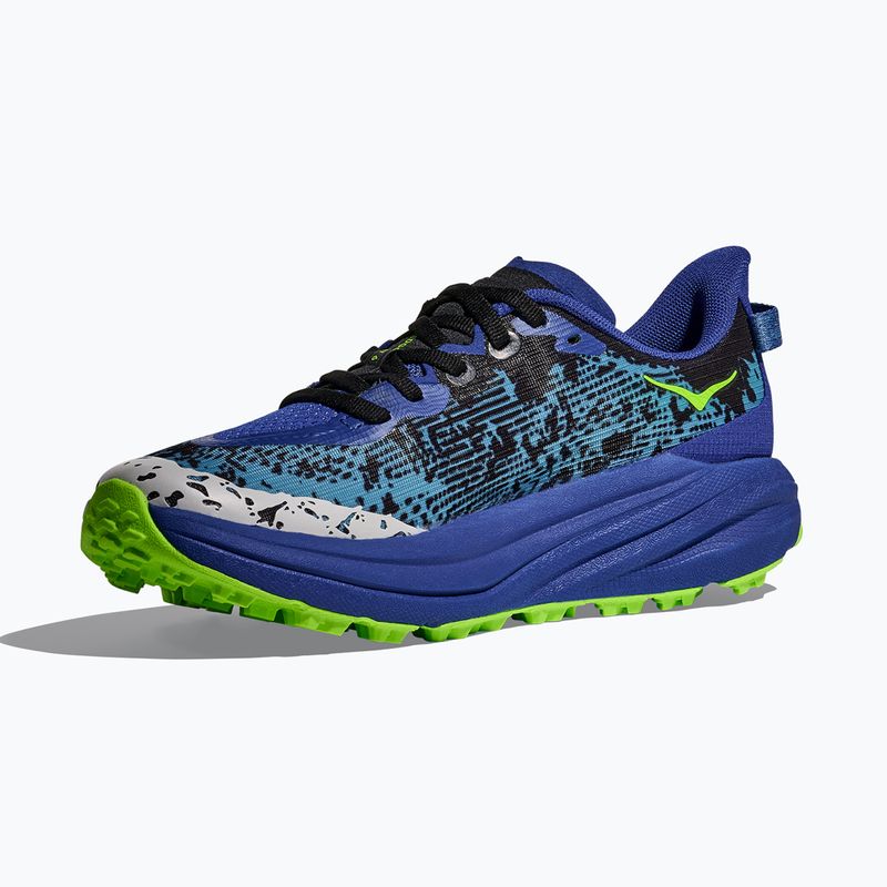 Vaikiški bėgimo bateliai HOKA Speedgoat 6 night sky/neon lime 4