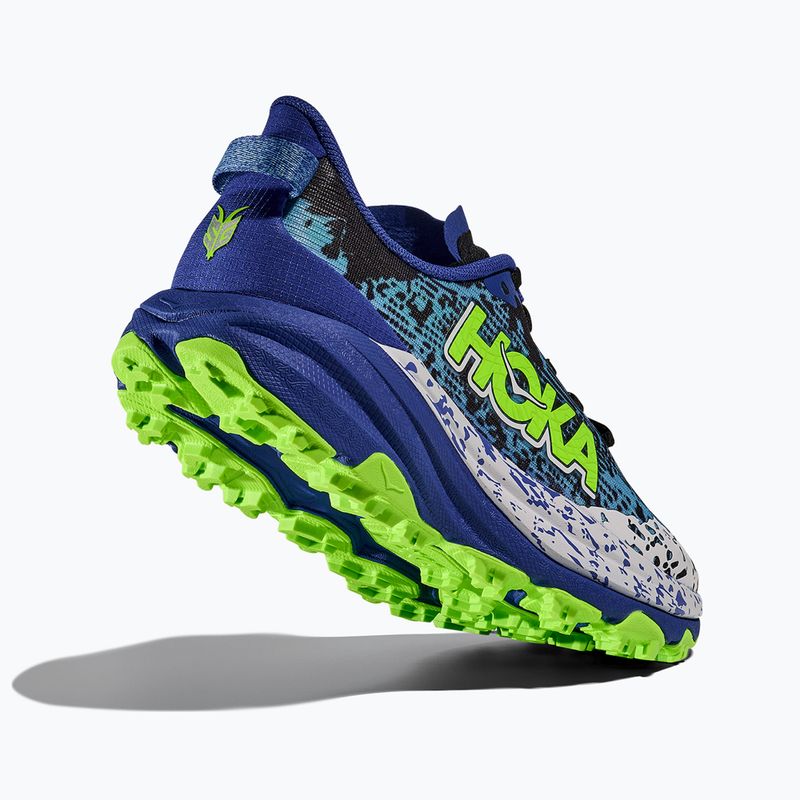 Vaikiški bėgimo bateliai HOKA Speedgoat 6 night sky/neon lime 5