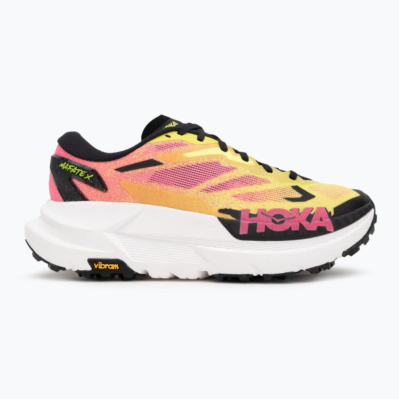 Vyriški bėgimo bateliai Hoka Mafate X neon hoka citrus/neon rose 2