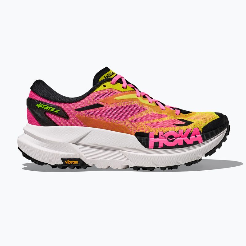 Vyriški bėgimo bateliai Hoka Mafate X neon hoka citrus/neon rose 2