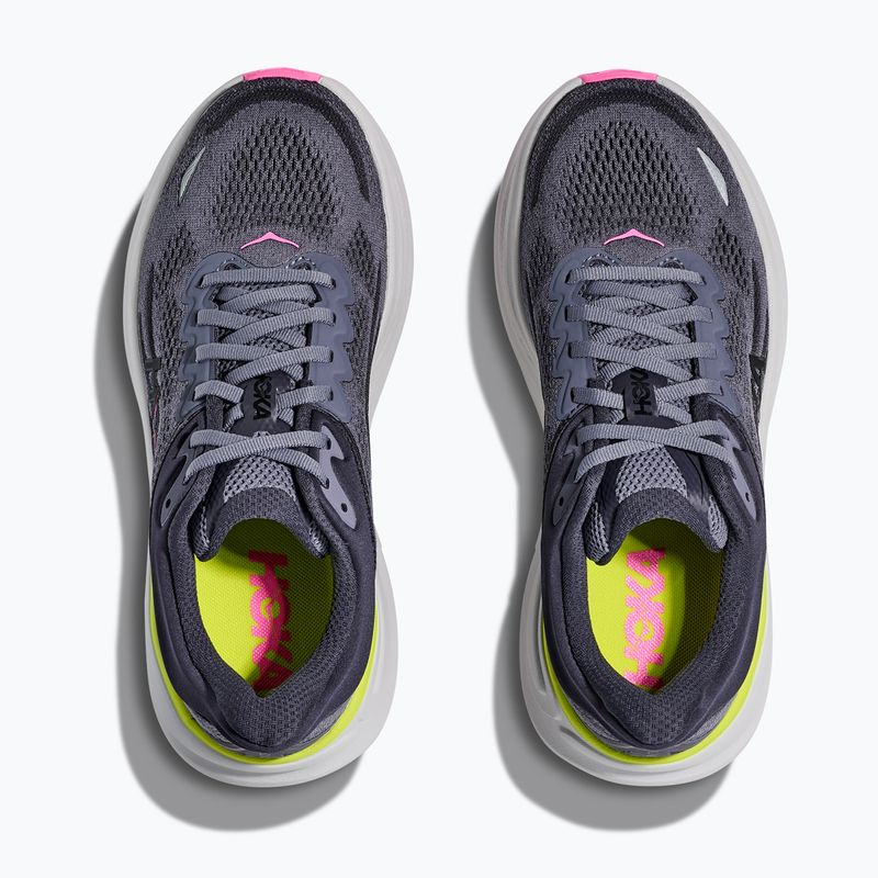 Moteriški bėgimo batai HOKA Bondi 9 charcoal grey/grey skies 8