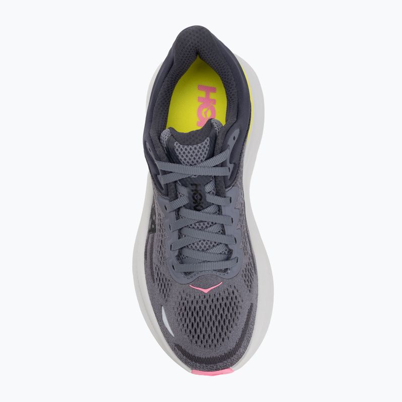 Moteriški bėgimo batai HOKA Bondi 9 charcoal grey/grey skies 5