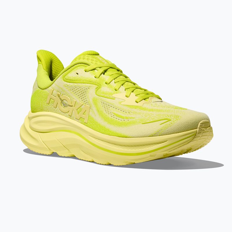 Vyriški bėgimo bateliai HOKA Clifton 10 neon hoka citrus/sunlight