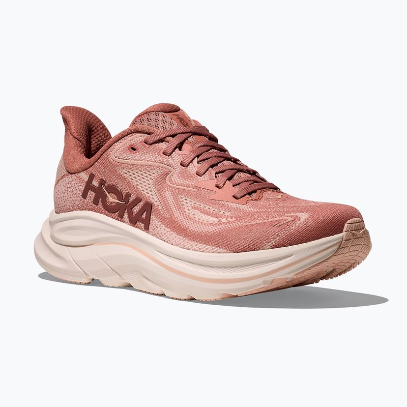 Moteriški bėgimo bateliai HOKA Clifton 10 blush/rose latte