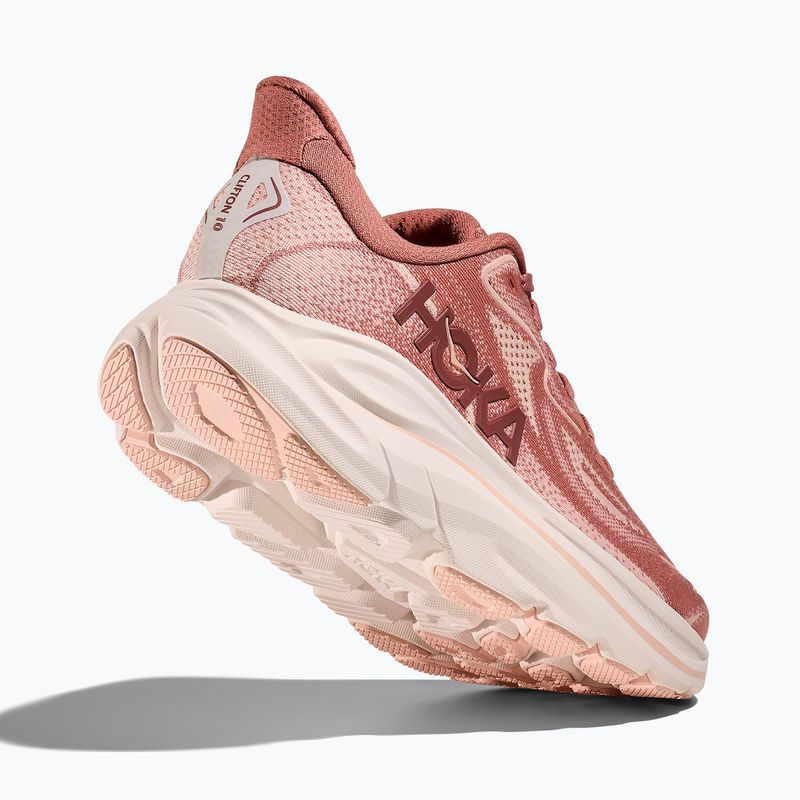 Moteriški bėgimo bateliai HOKA Clifton 10 blush/rose latte 5