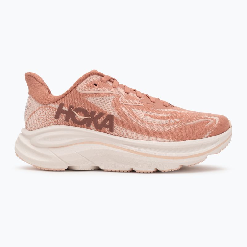 Moteriški bėgimo bateliai HOKA Clifton 10 blush/rose latte 2