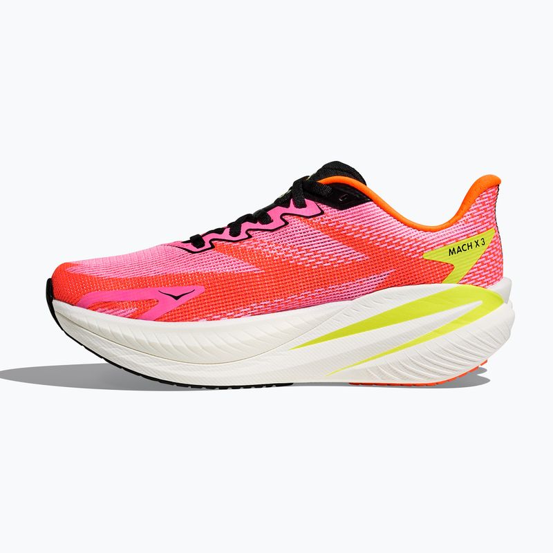 Moteriški bėgimo bateliai Hoka Mach X 3 neon rose/neon tangerine 3