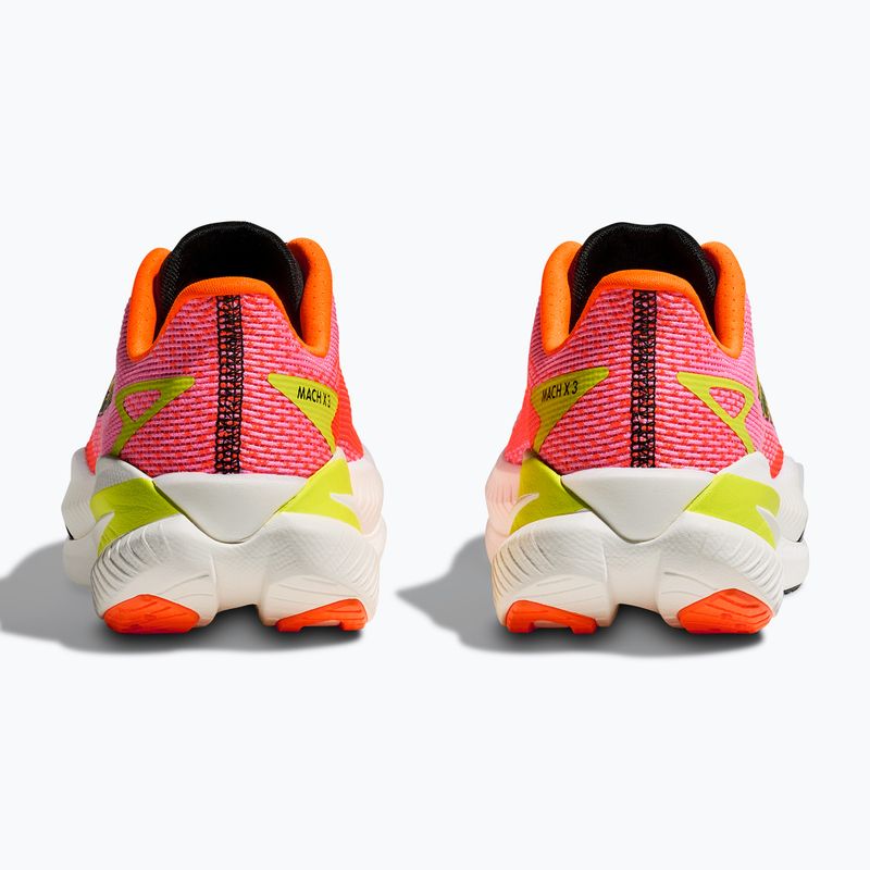 Moteriški bėgimo bateliai Hoka Mach X 3 neon rose/neon tangerine 6