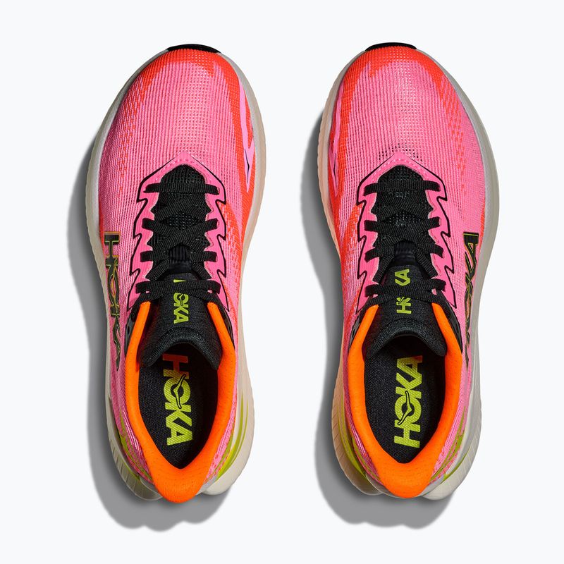 Moteriški bėgimo bateliai Hoka Mach X 3 neon rose/neon tangerine 8