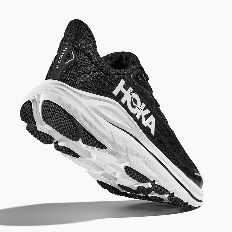 Vaikiški bėgimo batai HOKA Clifton 10 black/white 12