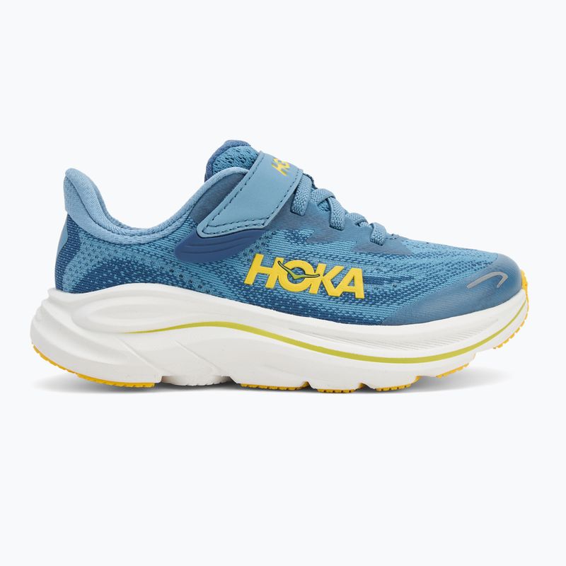 Vaikiški bėgimo bateliai HOKA Clifton 10 alpine blue/foggy night 2