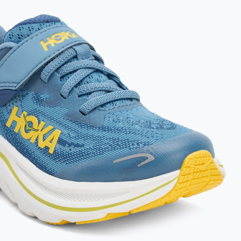 Vaikiški bėgimo bateliai HOKA Clifton 10 alpine blue/foggy night 7