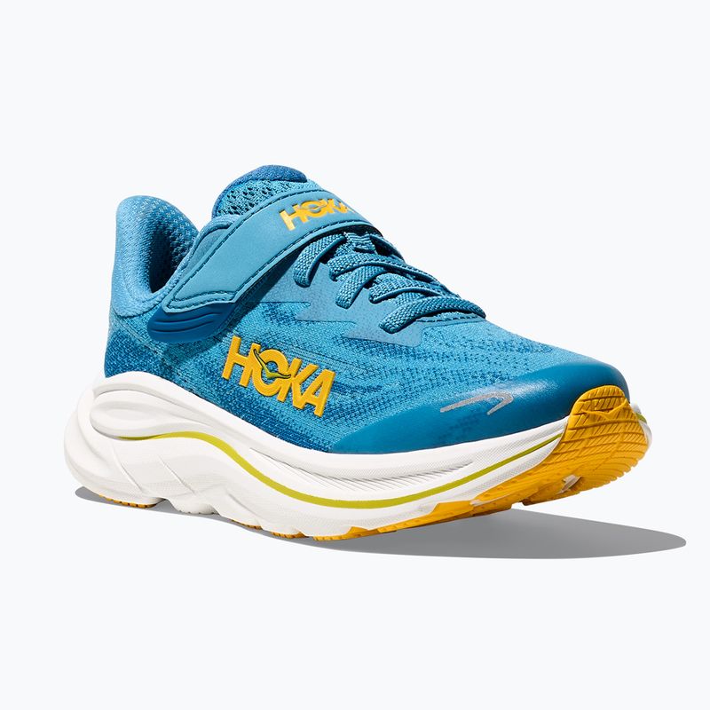 Vaikiški bėgimo bateliai HOKA Clifton 10 alpine blue/foggy night 8