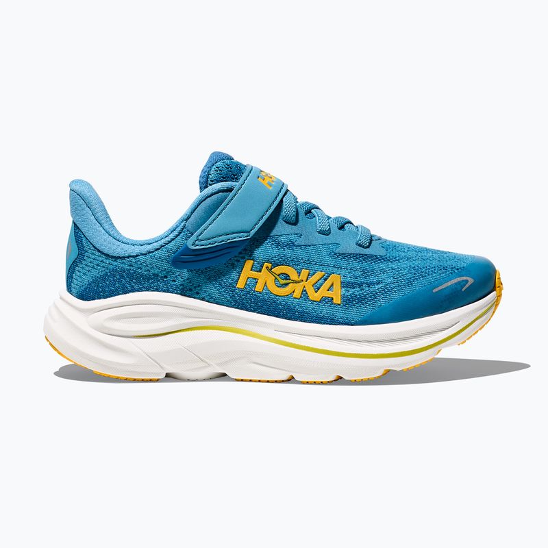 Vaikiški bėgimo bateliai HOKA Clifton 10 alpine blue/foggy night 9