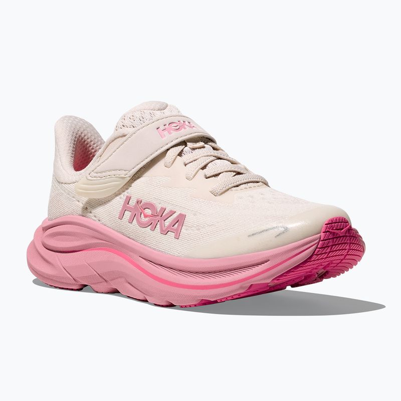 Vaikiški bėgimo batai HOKA Clifton 10 rose cream/dried rose 8