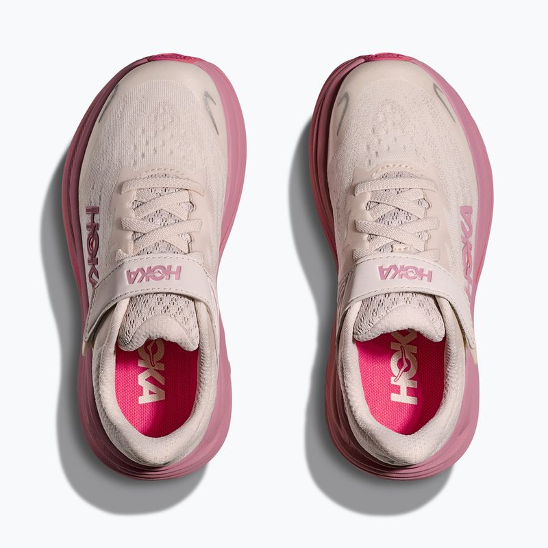 Vaikiški bėgimo batai HOKA Clifton 10 rose cream/dried rose 15