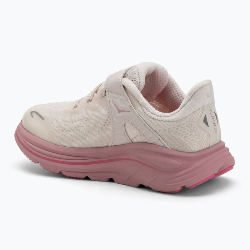 Vaikiški bėgimo batai HOKA Clifton 10 rose cream/dried rose 3