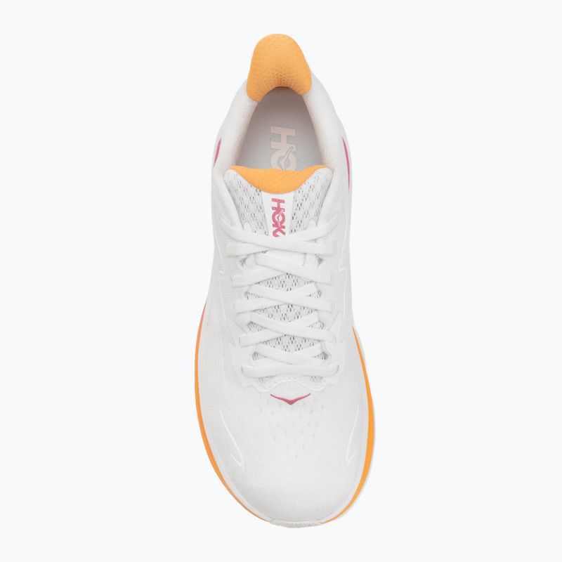 Moteriški bėgimo bateliai HOKA Clifton 10 white/electric rose 5