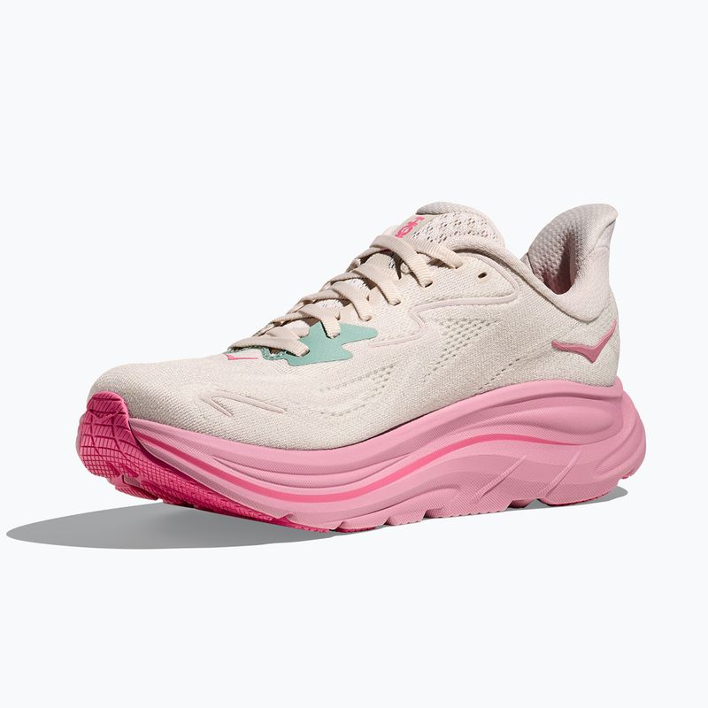 Moteriški bėgimo batai HOKA Clifton 10 Wide rose cream/dried rose 4