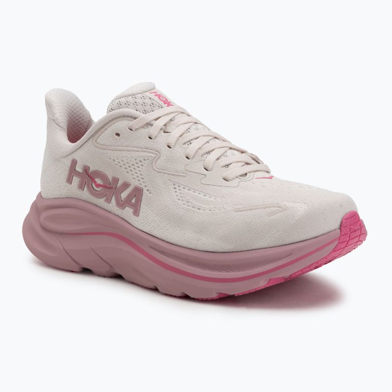 Moteriški bėgimo batai HOKA Clifton 10 Wide rose cream/dried rose