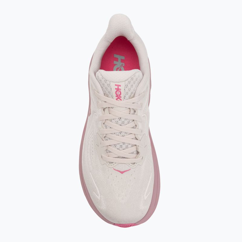 Moteriški bėgimo batai HOKA Clifton 10 Wide rose cream/dried rose 5
