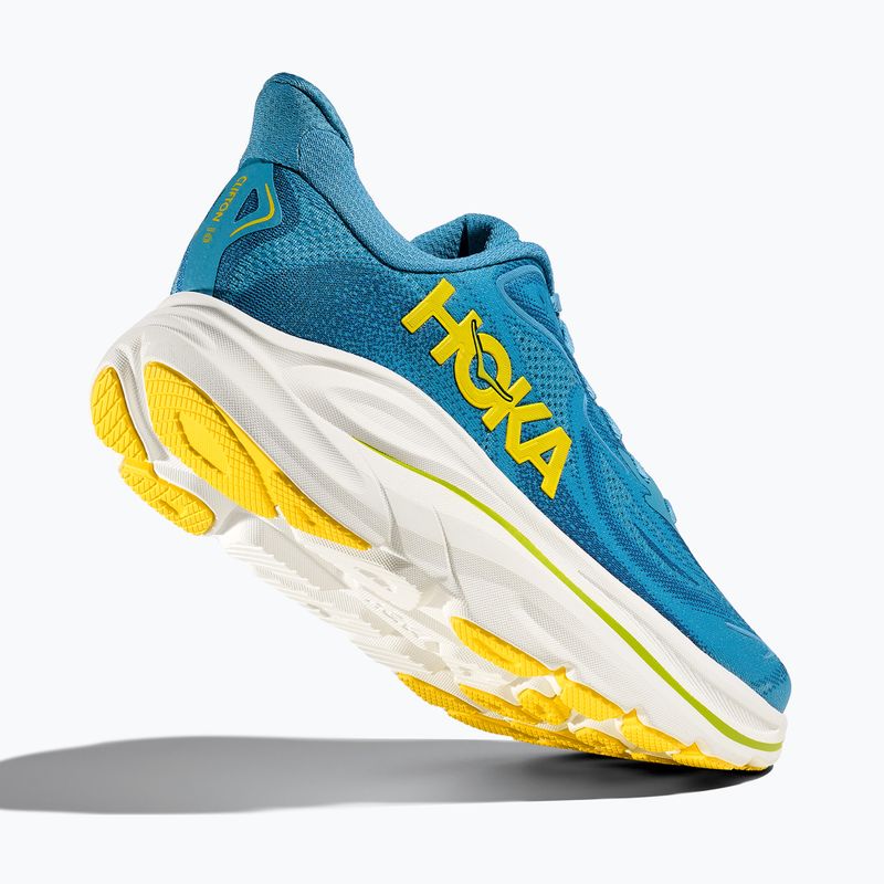 Vyriški bėgimo bateliai HOKA Clifton 10 Wide alpine blue/foggy night 5