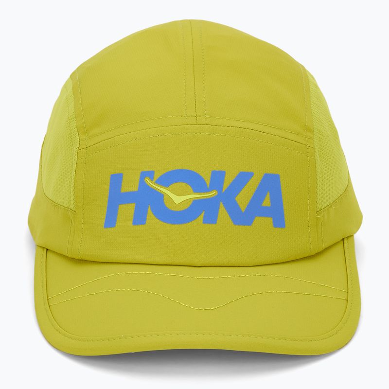 Kepuraitė su snapeliu HOKA Run pea green 2