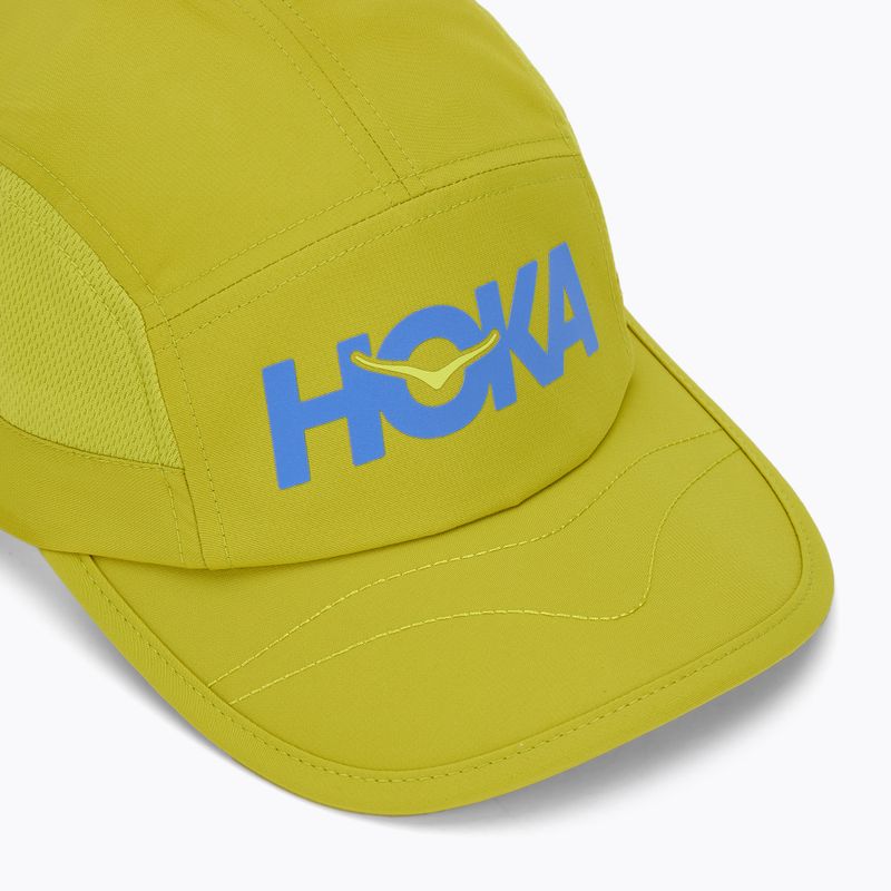 Kepuraitė su snapeliu HOKA Run pea green 3