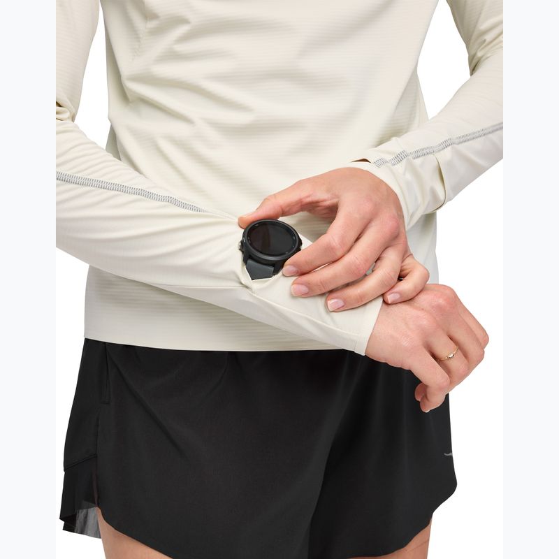 Moteriškas bėgimo džemperis HOKA GlideTech Quarter Zip ruffle salt 5