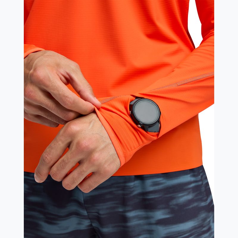 Vyriškas bėgimo džemperis HOKA GlideTech Quarter Zip lava 5