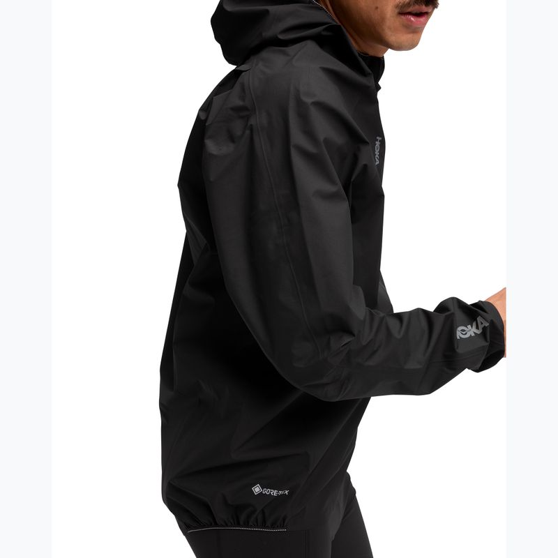 Vyriška bėgimo striukė HOKA Skybreeze Waterproof GTX juoda 5