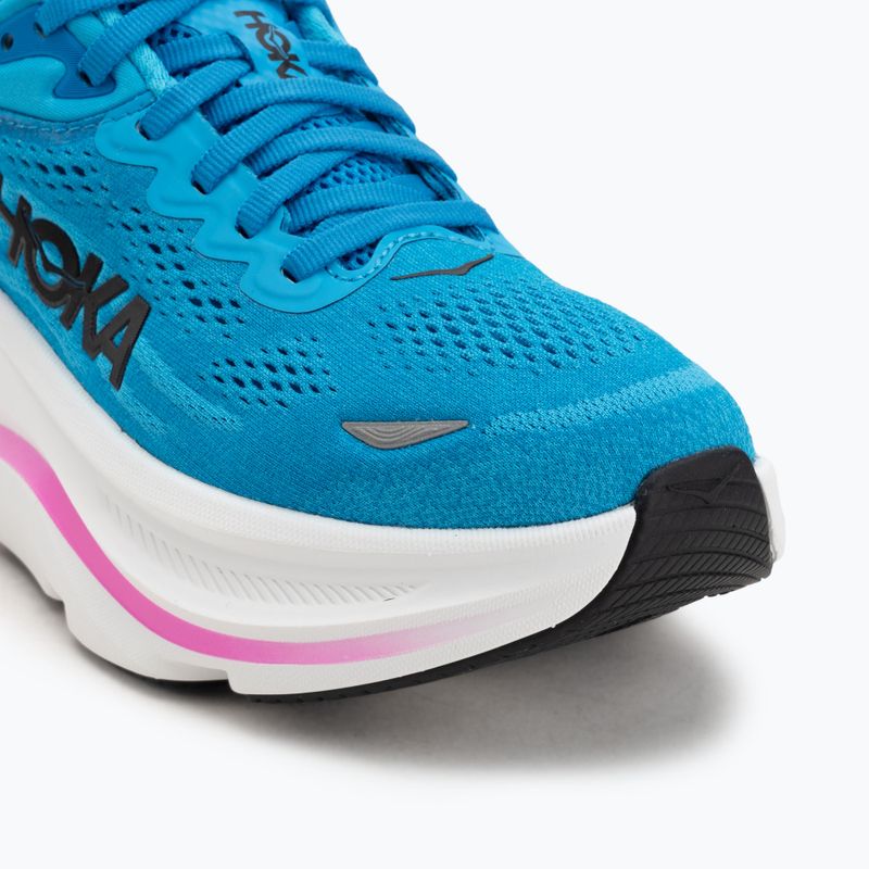 Moteriški bėgimo batai HOKA Bondi 9 skyward blue/neon fuchsia 7