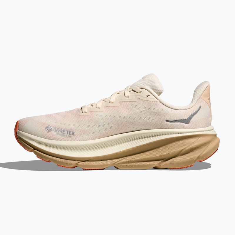 Moteriški bėgimo bateliai HOKA Clifton 9 GTX eggshell/khaki 3