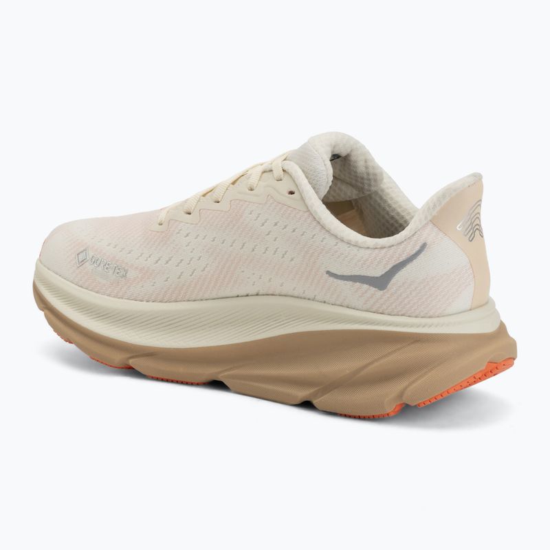 Moteriški bėgimo bateliai HOKA Clifton 9 GTX eggshell/khaki 3