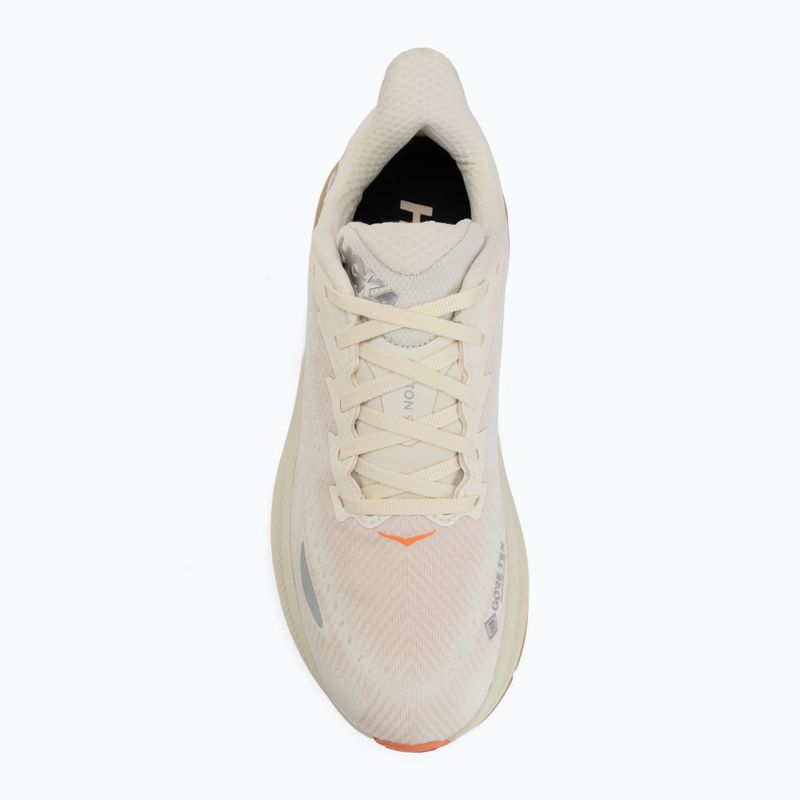 Moteriški bėgimo bateliai HOKA Clifton 9 GTX eggshell/khaki 5