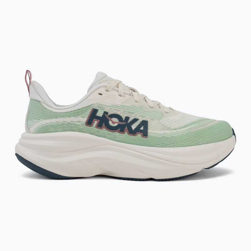 Moteriški bėgimo bateliai HOKA Skyflow alabaster/vintage green 2