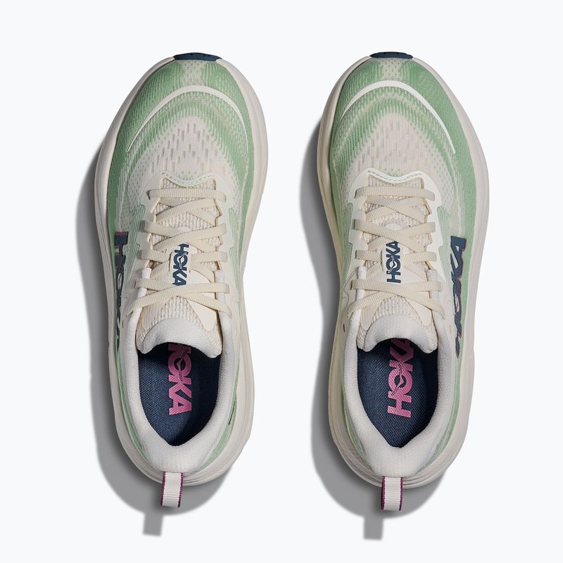 Moteriški bėgimo bateliai HOKA Skyflow alabaster/vintage green 7