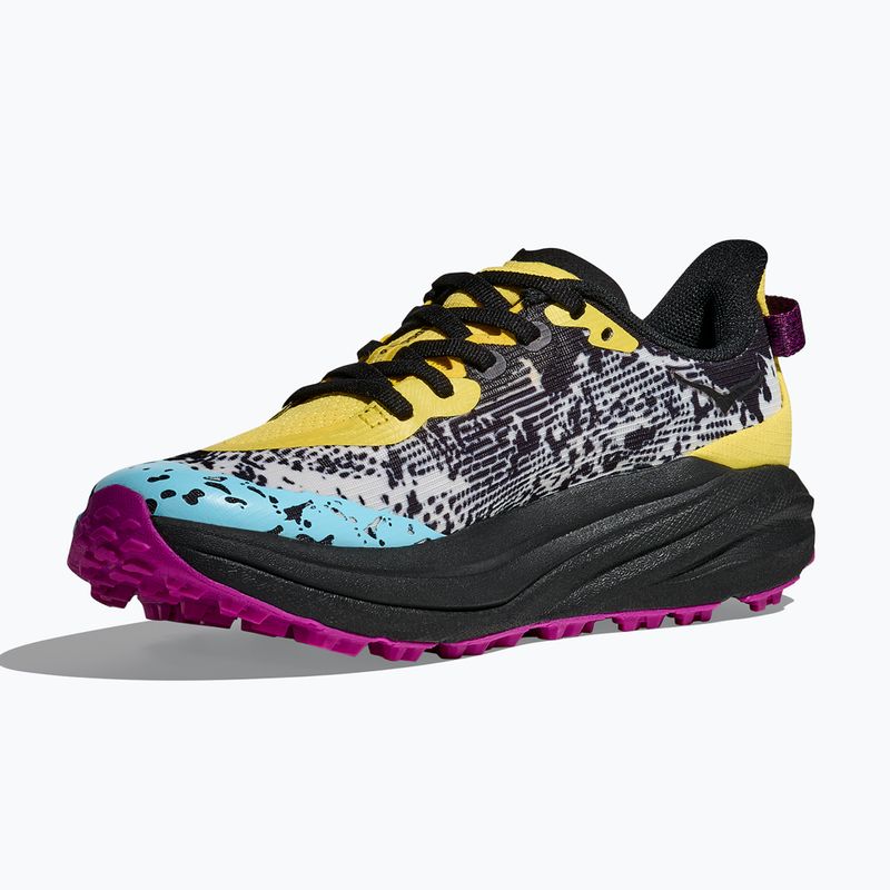 Vaikiški bėgimo batai HOKA Speedgoat 6 electric lemon/black 4