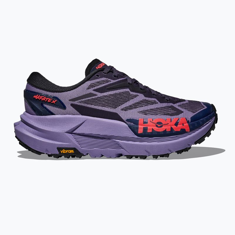 Moteriški bėgimo bateliai HOKA Mafate X berry jam/squid ink 3