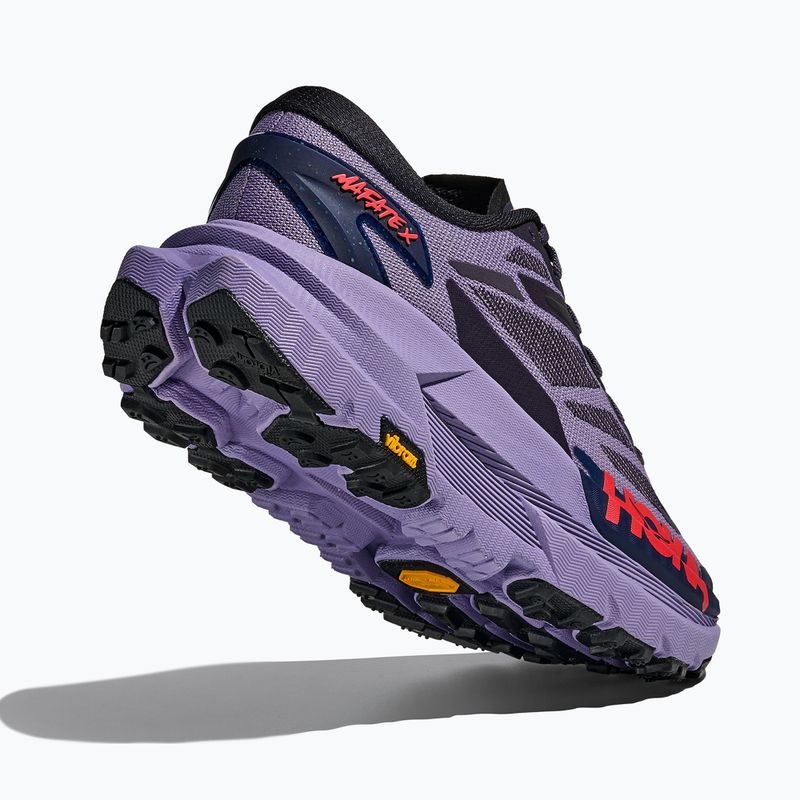 Moteriški bėgimo bateliai HOKA Mafate X berry jam/squid ink 5