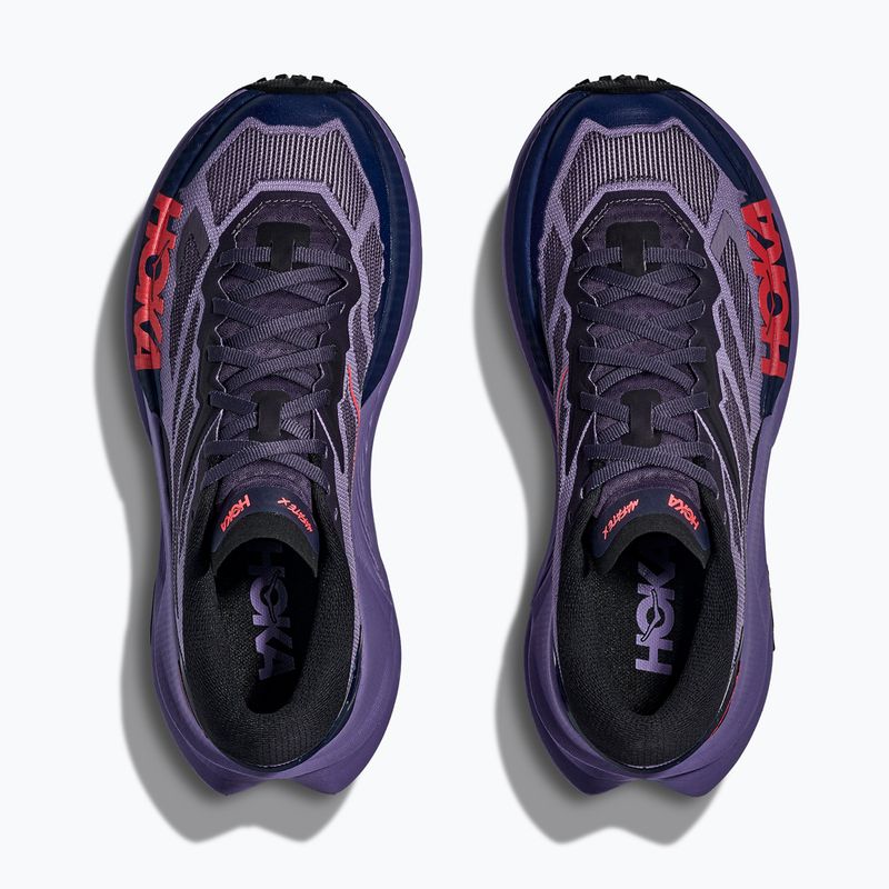 Moteriški bėgimo bateliai HOKA Mafate X berry jam/squid ink 7