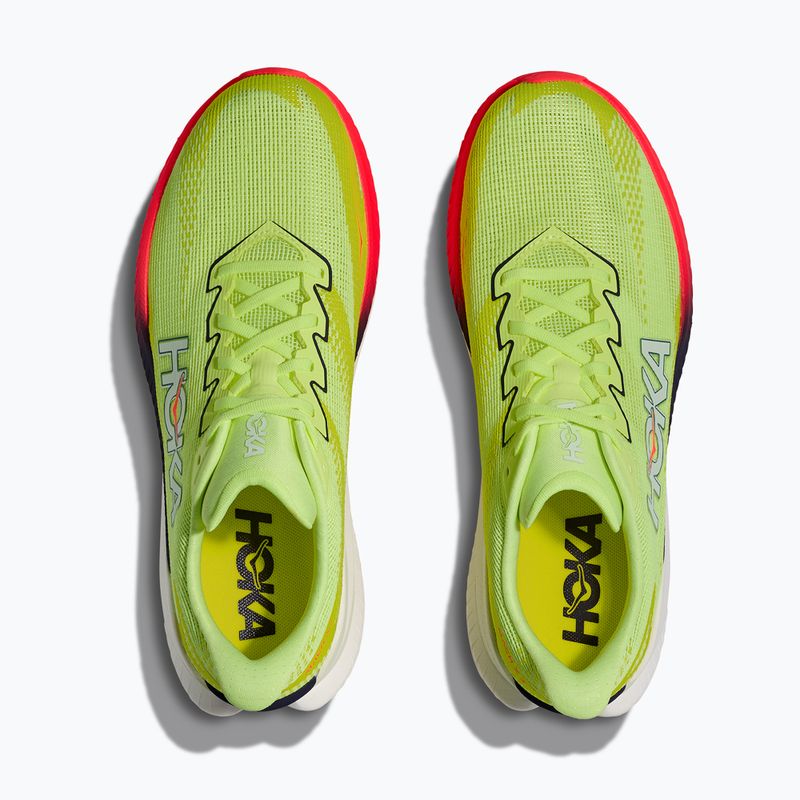 Vyriški bėgimo batai Hoka Mach X 3 neon yuzu/squid ink 7