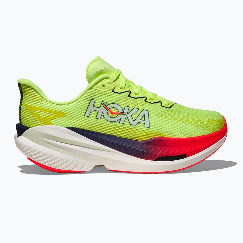 Moteriški bėgimo bateliai Hoka Mach X 3 Nneon yuzu/squid ink 3