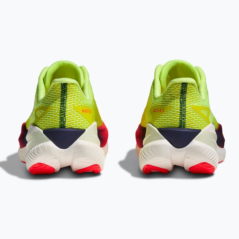 Moteriški bėgimo bateliai Hoka Mach X 3 Nneon yuzu/squid ink 6