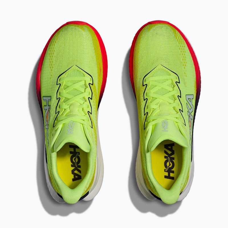 Moteriški bėgimo bateliai Hoka Mach X 3 Nneon yuzu/squid ink 7