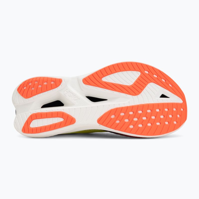 Moteriški bėgimo bateliai Hoka Mach X 3 Nneon yuzu/squid ink 4