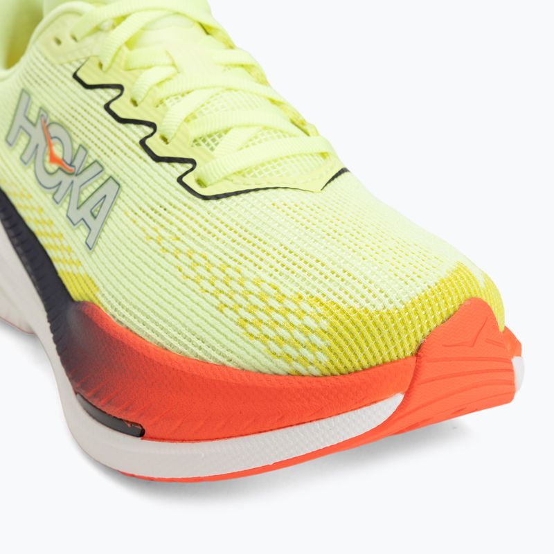 Moteriški bėgimo bateliai Hoka Mach X 3 Nneon yuzu/squid ink 7