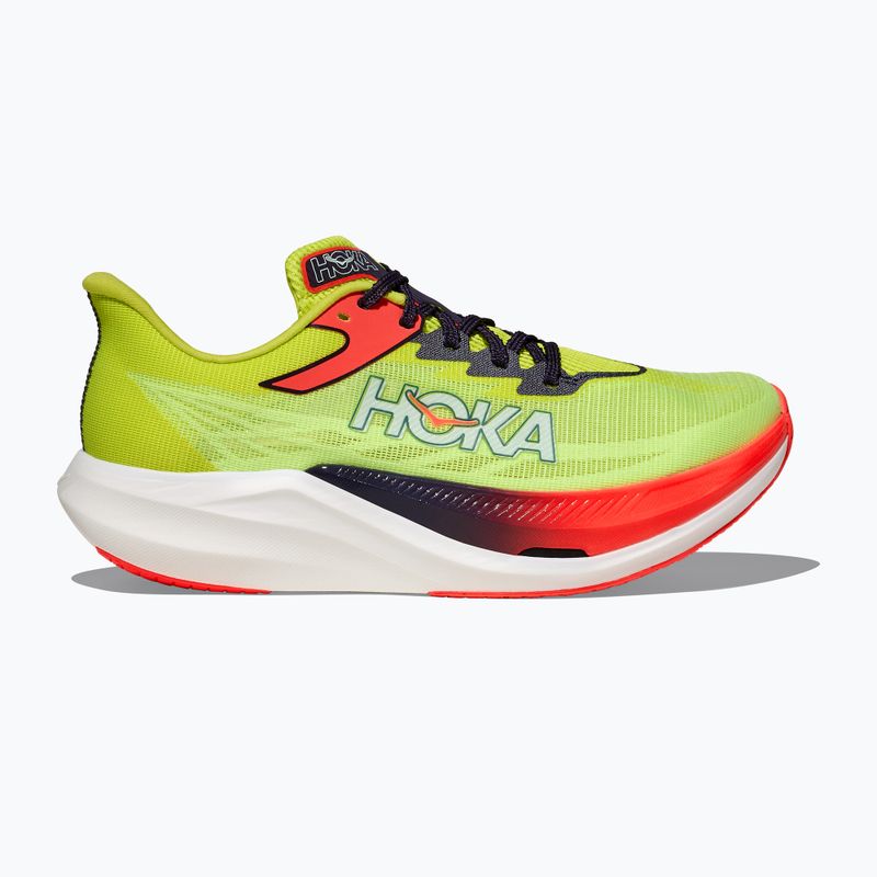 Bėgimo batai HOKA Rocket X 3 neon yuzu/squid ink 3