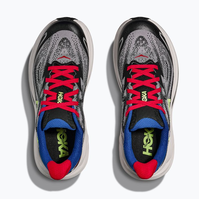 Vaikiški bėgimo batai HOKA Clifton 10 foggy grey/black 8